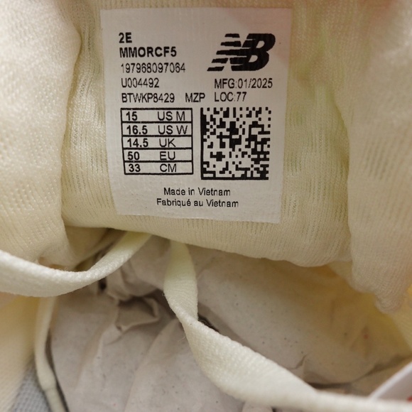 NEW WIDE 2E Men's New Balance Fresh Foam X More v5 Sneakers MMORCF5 - Picture 7 of 8